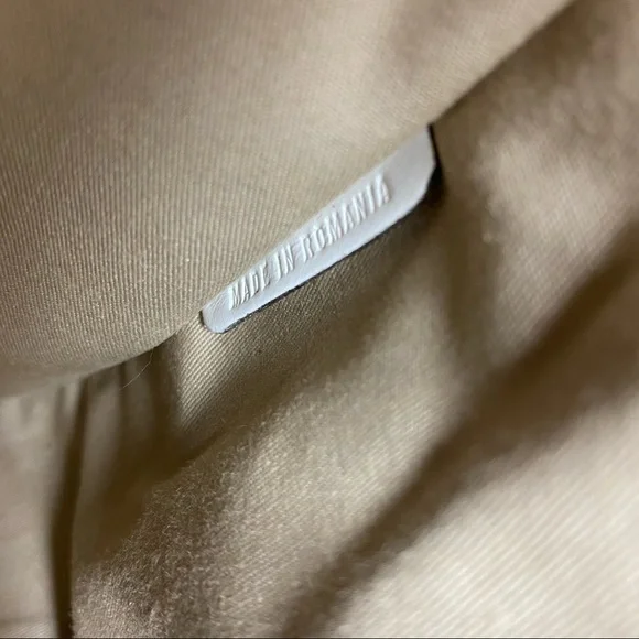 VTG Burberry Minford Satchel Haymarket Coated Canvas White Leather Gold Hardware - Picture 9 of 16